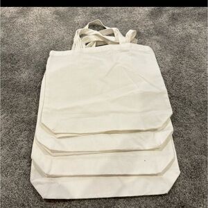 Elegant White Tote Bag set of 4